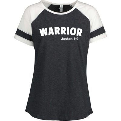 Warrior Joshua 1:9 Enza Ladies Jersey Colorblock Tee