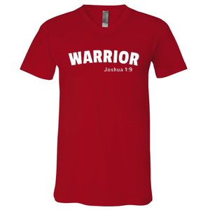 Warrior Joshua 1:9 V-Neck T-Shirt