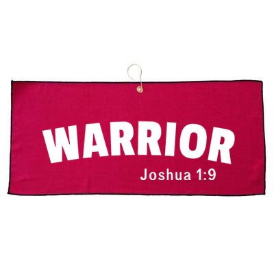 Warrior Joshua 1:9 Large Microfiber Waffle Golf Towel