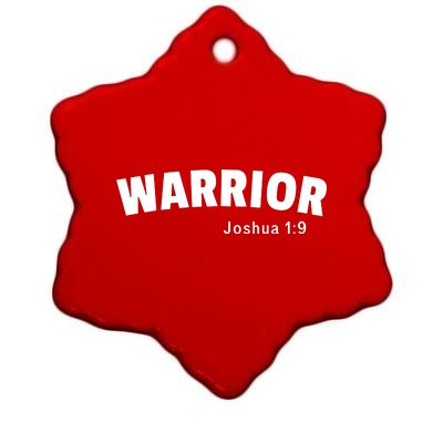 Warrior Joshua 1:9 Ceramic Star Ornament