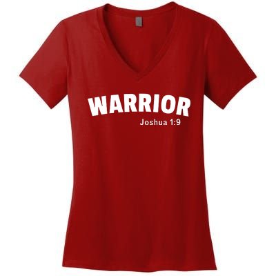 Warrior Joshua 1:9 Women's V-Neck T-Shirt