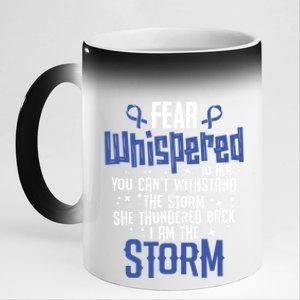 Whispered Juvenile Arthritis Awareness Supporter Ribbon Gift 11oz Black Color Changing Mug