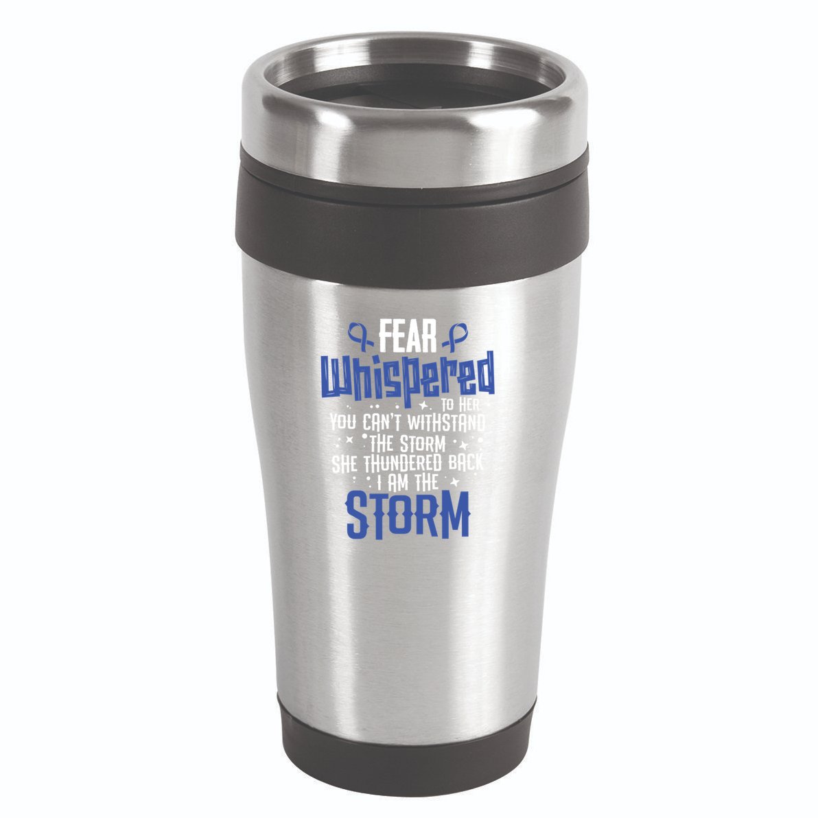 Whispered Juvenile Arthritis Awareness Supporter Ribbon Gift 16oz Travel Tumbler
