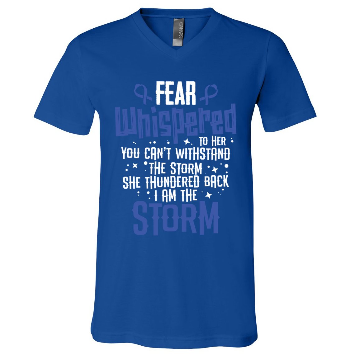 Whispered Juvenile Arthritis Awareness Supporter Ribbon Gift V-Neck T-Shirt