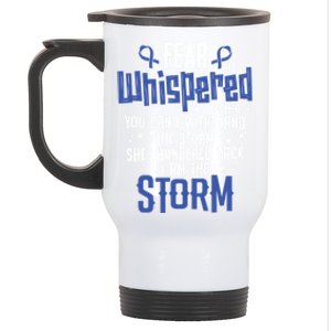 Whispered Juvenile Arthritis Awareness Supporter Ribbon Gift Stainless Steel Travel Mug