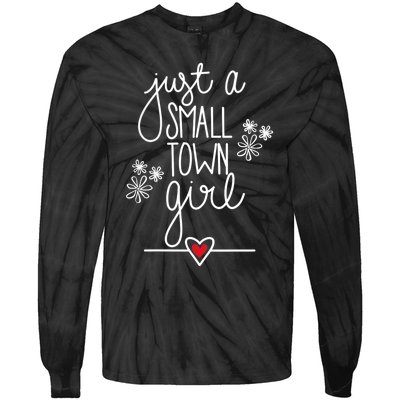 Wo Just A Small Town Girl V-Neck Tie-Dye Long Sleeve Shirt