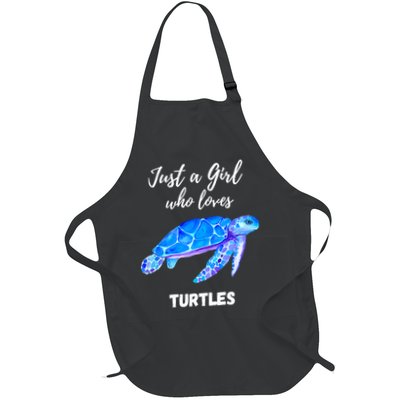Women Just A Who Loves Turtles Sea Turtle Apron
