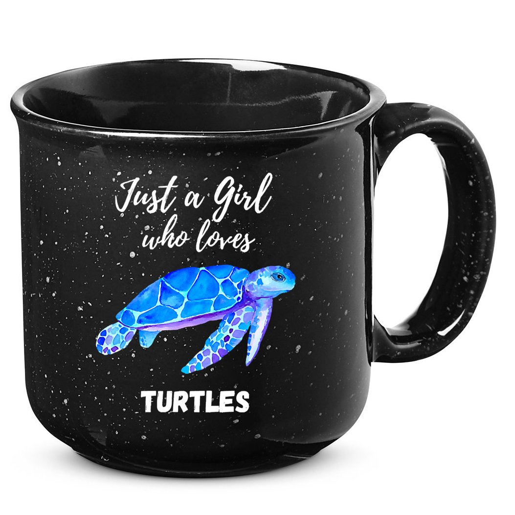 Women Just A Who Loves Turtles Sea Turtle 15oz Campfire Ceramic Mug