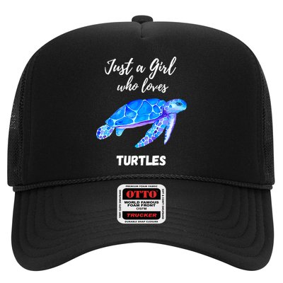 Women Just A Who Loves Turtles Sea Turtle Trucker Hat