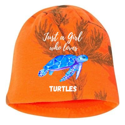 Women Just A Who Loves Turtles Sea Turtle Kati - Camo Knit Beanie