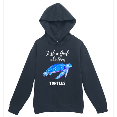 Women Just A Who Loves Turtles Sea Turtle Urban Pullover Hoodie