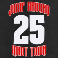 Wisconsin Jump Around Mad Town 25 7 Panel Mesh Trucker Snapback Hat