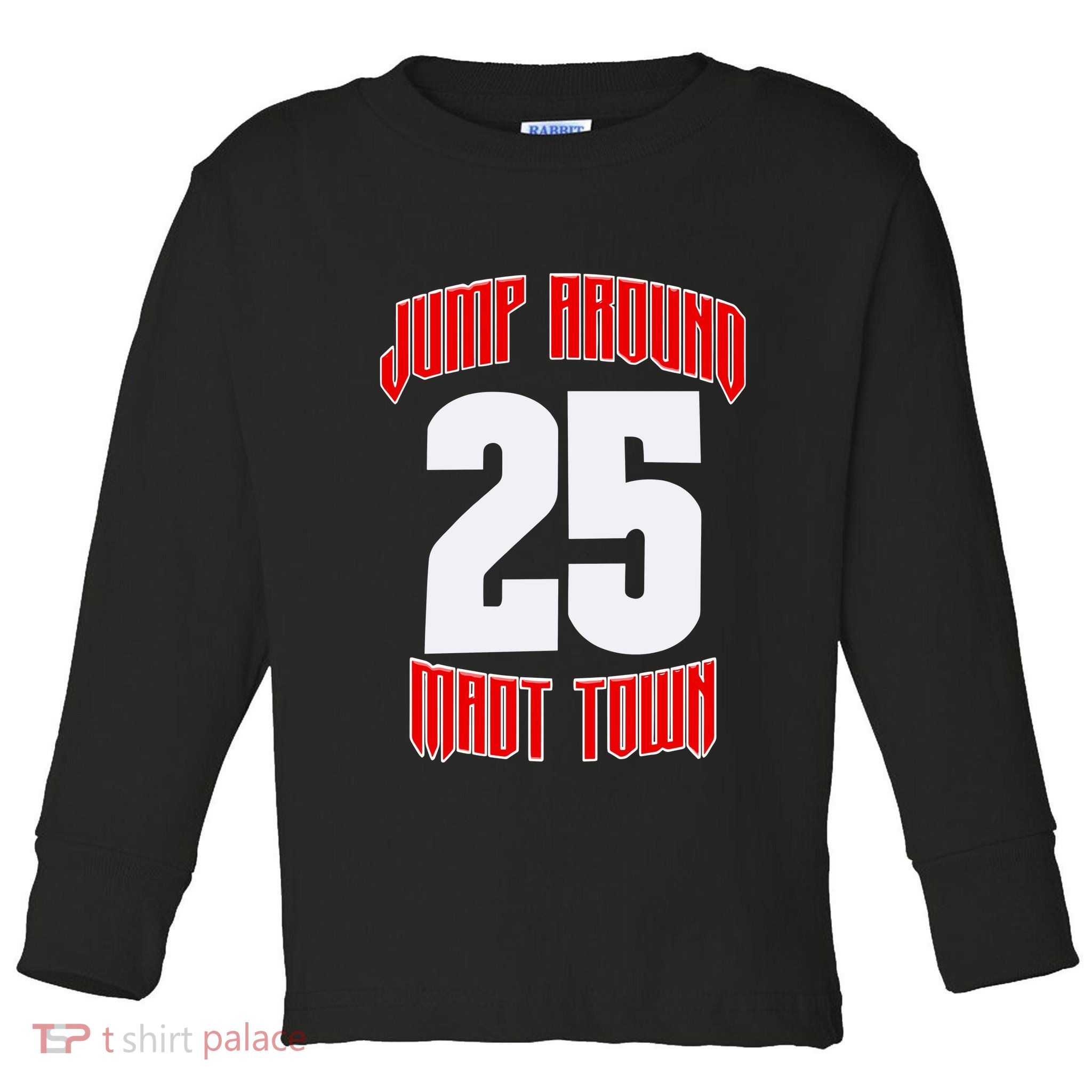 Wisconsin Jump Around Mad Town 25 Toddler Long Sleeve Shirt