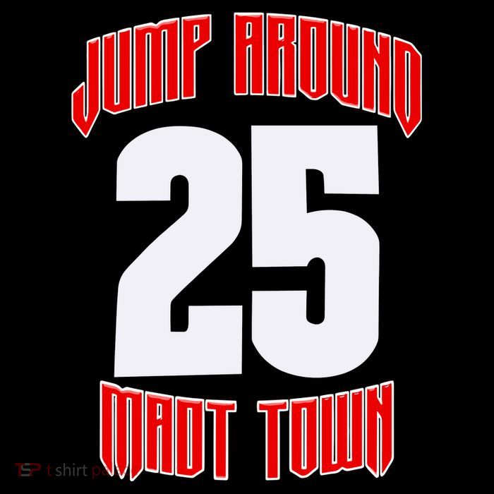 Wisconsin Jump Around Mad Town 25 Women's V-Neck T-Shirt