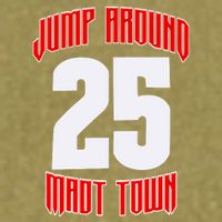 Wisconsin Jump Around Mad Town 25 Garment-Dyed Women's Muscle Tee