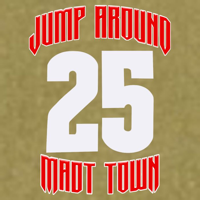 Wisconsin Jump Around Mad Town 25 Garment-Dyed Women's Muscle Tee