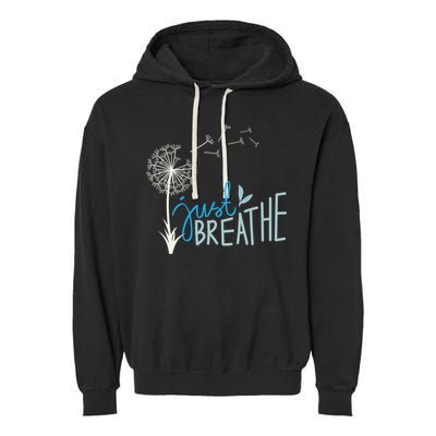 Women’S Just Breathe Relax Let Go Calm Garment-Dyed Fleece Hoodie
