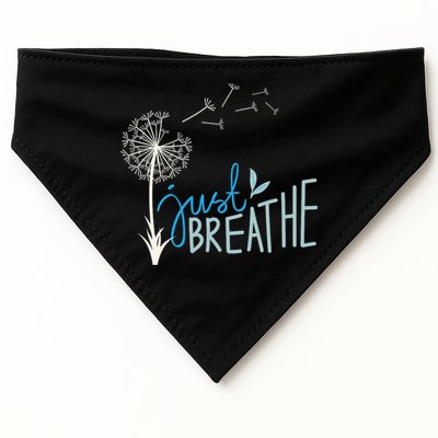 Women’S Just Breathe Relax Let Go Calm USA-Made Doggie Bandana