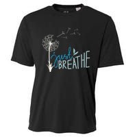 Women’S Just Breathe Relax Let Go Calm Cooling Performance Crew T-Shirt