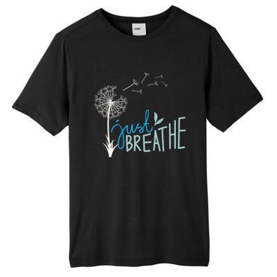 Women’S Just Breathe Relax Let Go Calm Tall Fusion ChromaSoft Performance T-Shirt