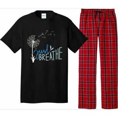 Women’S Just Breathe Relax Let Go Calm Pajama Set