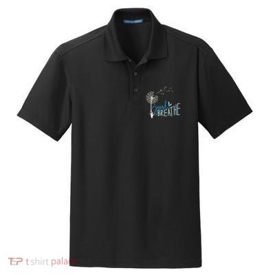 Women’S Just Breathe Relax Let Go Calm Dry Zone Grid Polo