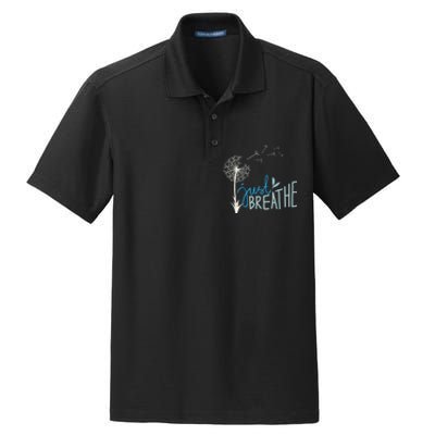 Women’S Just Breathe Relax Let Go Calm Dry Zone Grid Polo