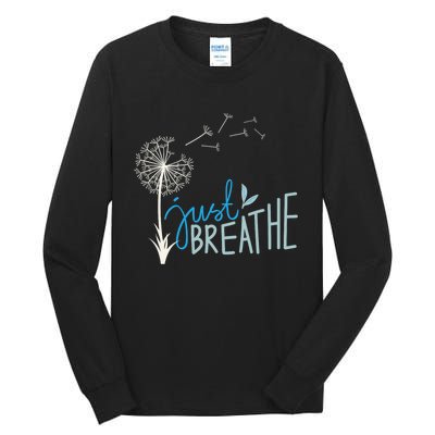 Women’S Just Breathe Relax Let Go Calm Tall Long Sleeve T-Shirt