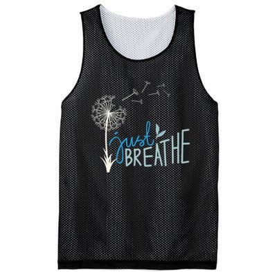 Women’S Just Breathe Relax Let Go Calm Mesh Reversible Basketball Jersey Tank