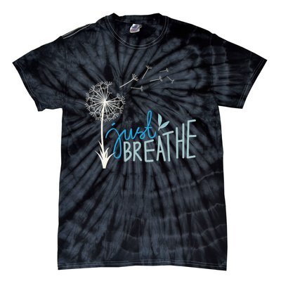 Women’S Just Breathe Relax Let Go Calm Tie-Dye T-Shirt