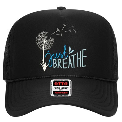Women’S Just Breathe Relax Let Go Calm Trucker Hat