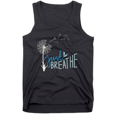 Women’S Just Breathe Relax Let Go Calm Tank Top