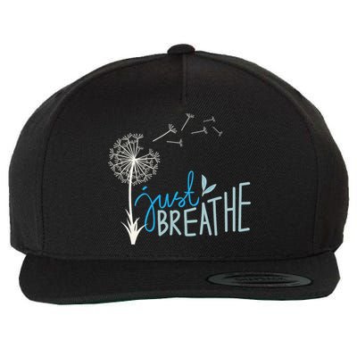 Women’S Just Breathe Relax Let Go Calm Wool Snapback Cap