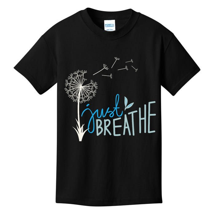 Women’S Just Breathe Relax Let Go Calm Kids T-Shirt