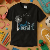Women’S Just Breathe Relax Let Go Calm Kids T-Shirt