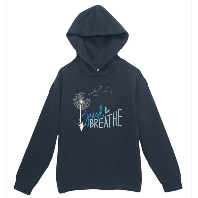 Women’S Just Breathe Relax Let Go Calm Urban Pullover Hoodie