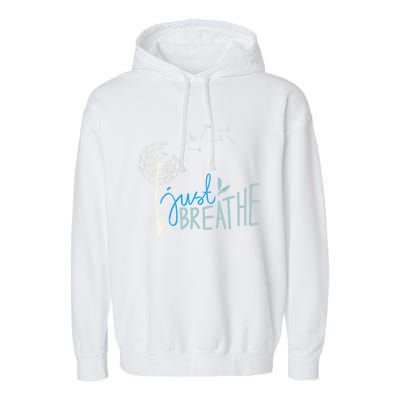 Women’S Just Breathe Relax Let Go Calm Garment-Dyed Fleece Hoodie