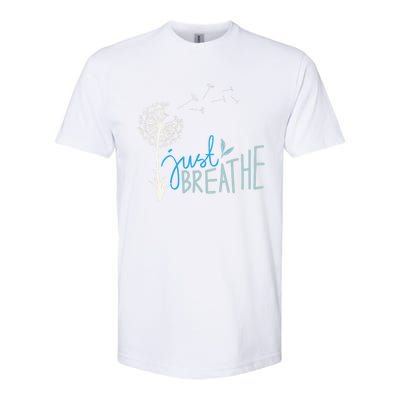 Women’S Just Breathe Relax Let Go Calm Softstyle CVC T-Shirt