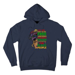 Womens Juneteenth Black Women Because My Ancestor Werent Free 1776 Hoodie