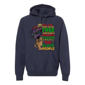 Womens Juneteenth Black Women Because My Ancestor Werent Free 1776 Premium Hoodie