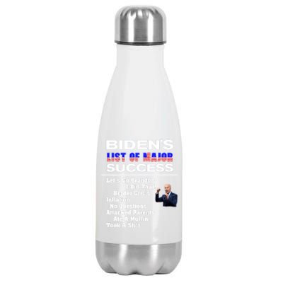 Why Joe Biden Sucks (In A Nutshell) Political Humor Stainless Steel Insulated Water Bottle