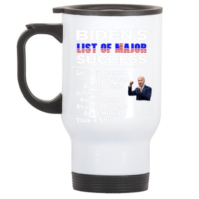 Why Joe Biden Sucks (In A Nutshell) Political Humor Stainless Steel Travel Mug