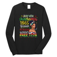 Women Juneteenth Because My Ancestor Werent Free 1776 Gift African Pride Long Sleeve Shirt