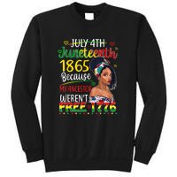 Women Juneteenth Because My Ancestor Werent Free 1776 Gift African Pride Sweatshirt