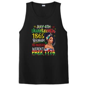 Women Juneteenth Because My Ancestor Werent Free 1776 Gift African Pride PosiCharge Competitor Tank