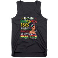 Women Juneteenth Because My Ancestor Werent Free 1776 Gift African Pride Tank Top