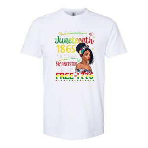 Women Juneteenth Because My Ancestor Werent Free 1776 Gift African Pride Softstyle CVC T-Shirt