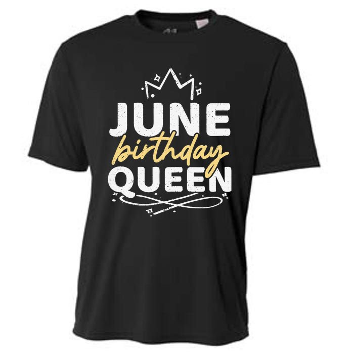 Wo Junge Birthday Queen Cooling Performance Crew T-Shirt