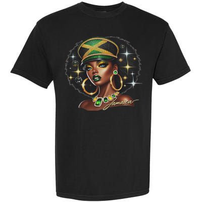 Women Jamaica Clothes Jamaica Flag Garment-Dyed Heavyweight T-Shirt