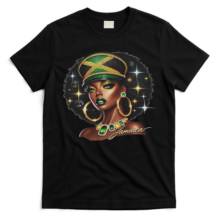 Women Jamaica Clothes Jamaica Flag T-Shirt